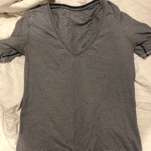 Lulu lemon stripe tee size 6